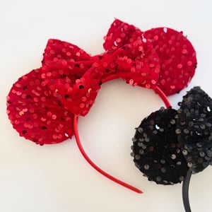Image of Holiday Sequin + Velvet Mouse Ears