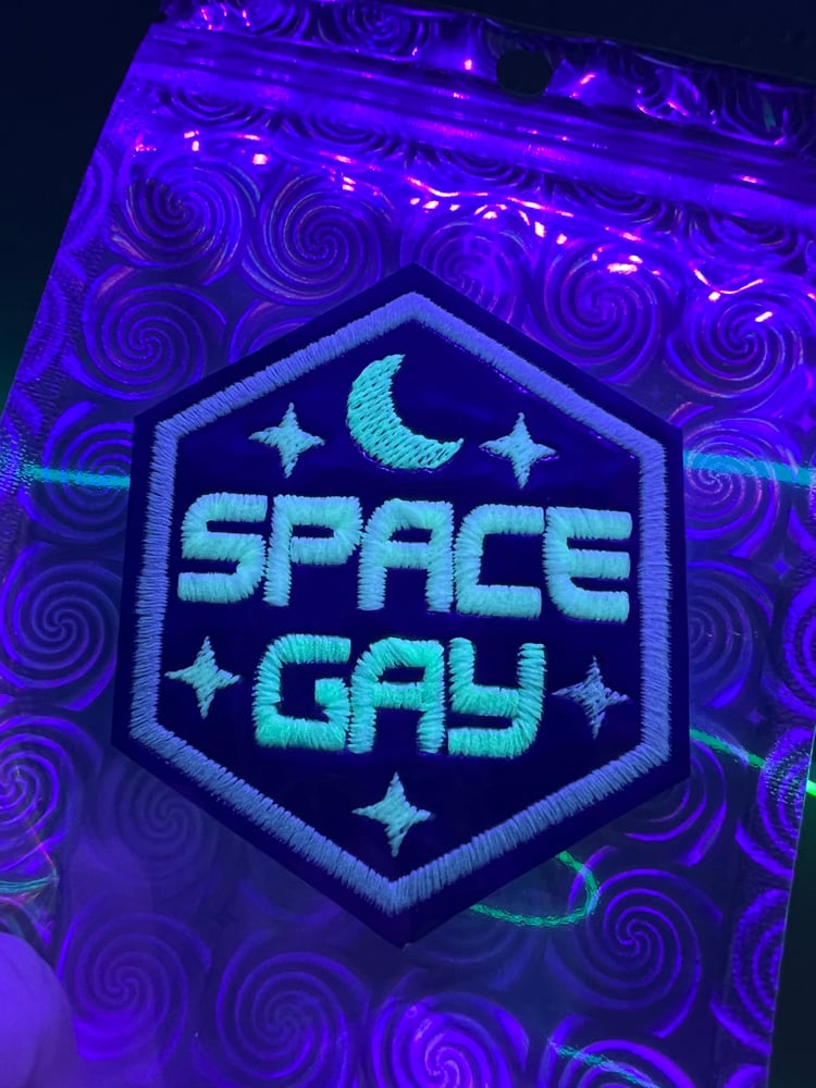 Image of Embroidered Patch: Space Gay