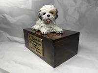 Image 11 of Custom Engraved Maltese Urn Pet Portrait Figurine To Your Dog's Photo