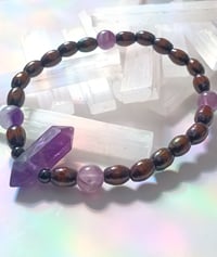 Image 2 of Chevron Amethyst Necklace Set