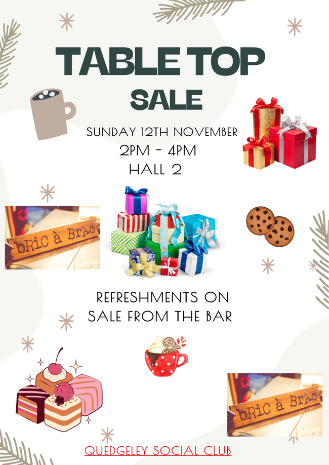 Winter table top sale 