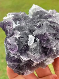 Image 10 of Purple Polyhedral Pyramid & Cubic Fluorite Specimen #2044