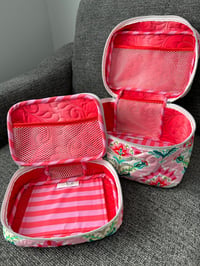 Image 4 of Quilted Duffle Bag, Large Train case, & Small Train Case Set