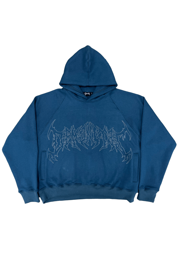 Image of DREADED MINDS BLUE HOODIE