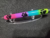 Image 2 of Colorful Glitter Paw Print Pen