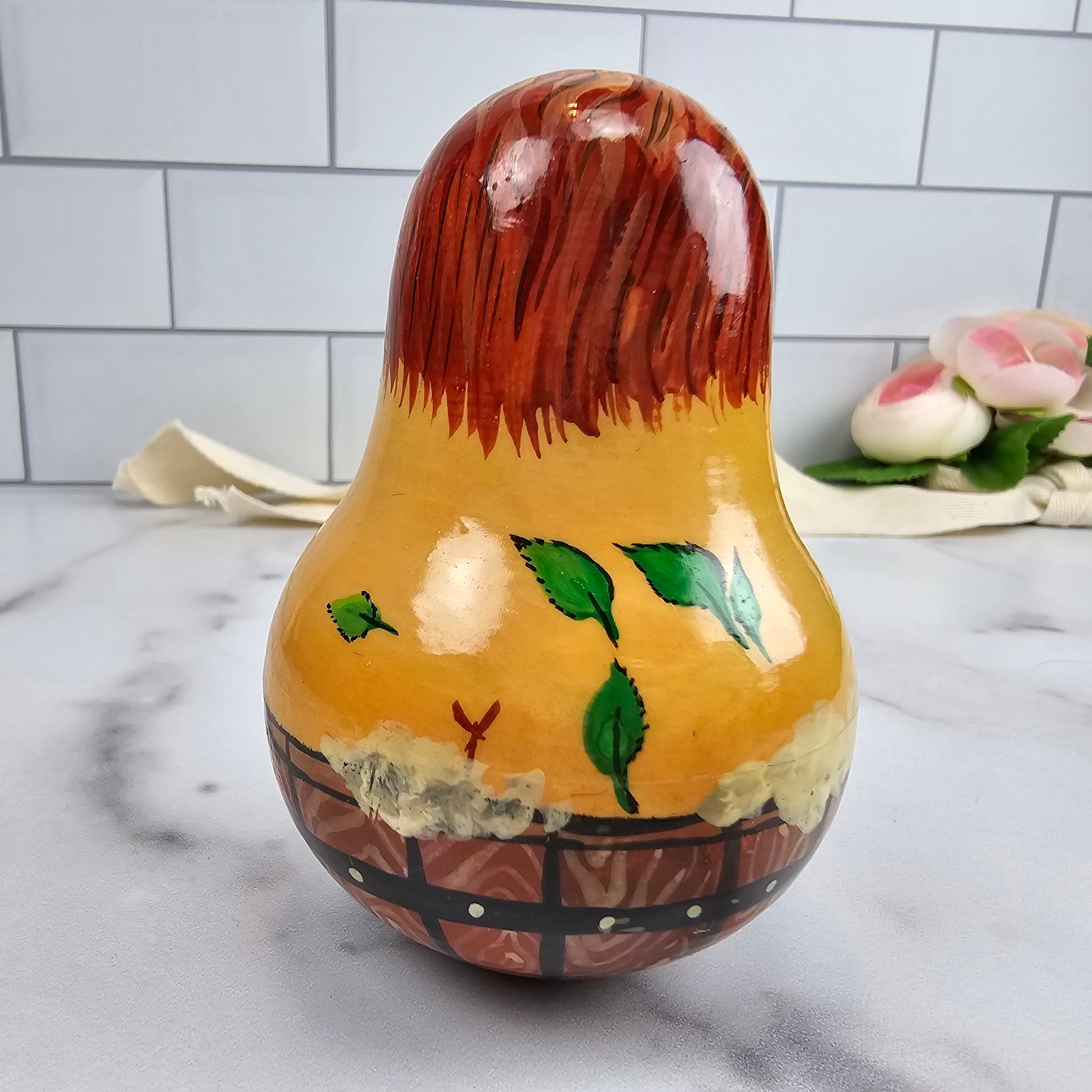 Vintage Russian roly poly wobble toy | Humanity Organics Plus