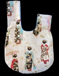 Image 2 of Japanese Geishas in Kimonos Knot Bag