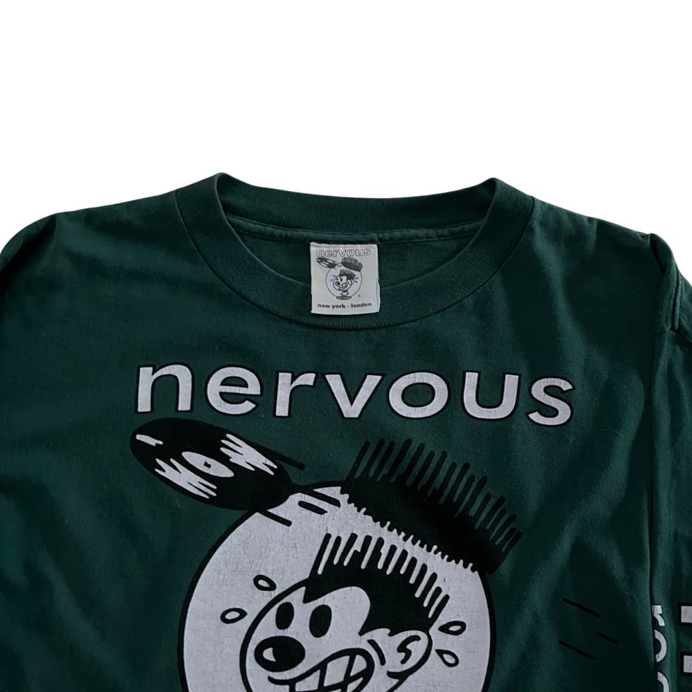 Image of Nervous Records vintage longsleeve T Shirt XL