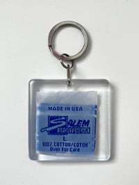 Image 8 of vintage clothing hangtag Salem Sportswear made in USA courtneycourtney keychain