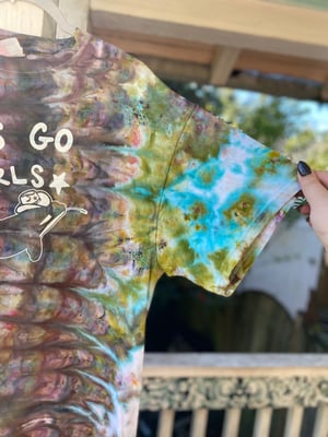 Image of XL Let's Go Girls Tie Dye Shirt