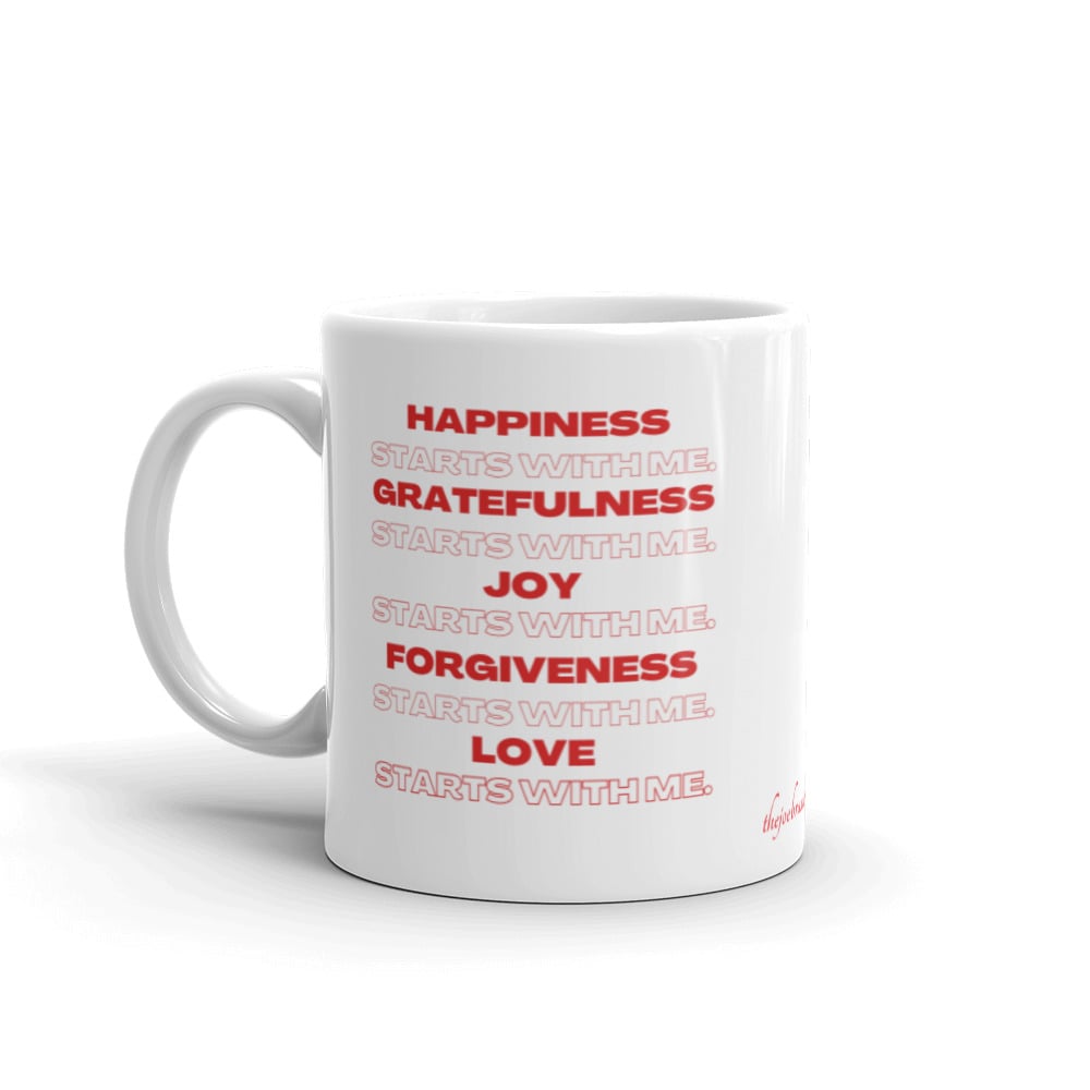 Image of It All Starts With Me Mantra Mug (red)