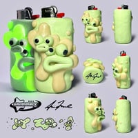 Image 1 of Green Glow In The Dark 1 Of 1 Clay Lighter Case