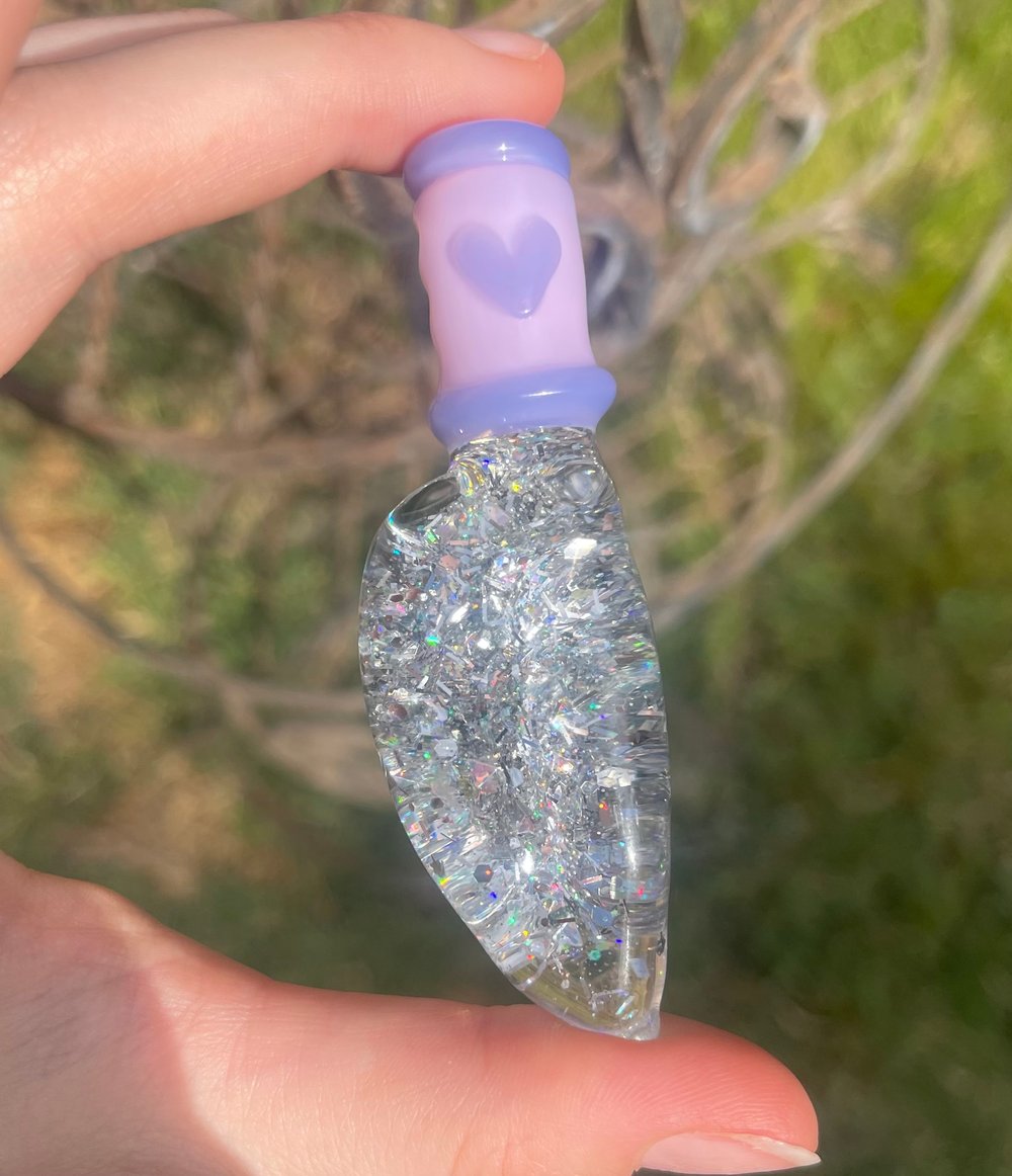 Image of Glitter Kitchen Knife Pendant  