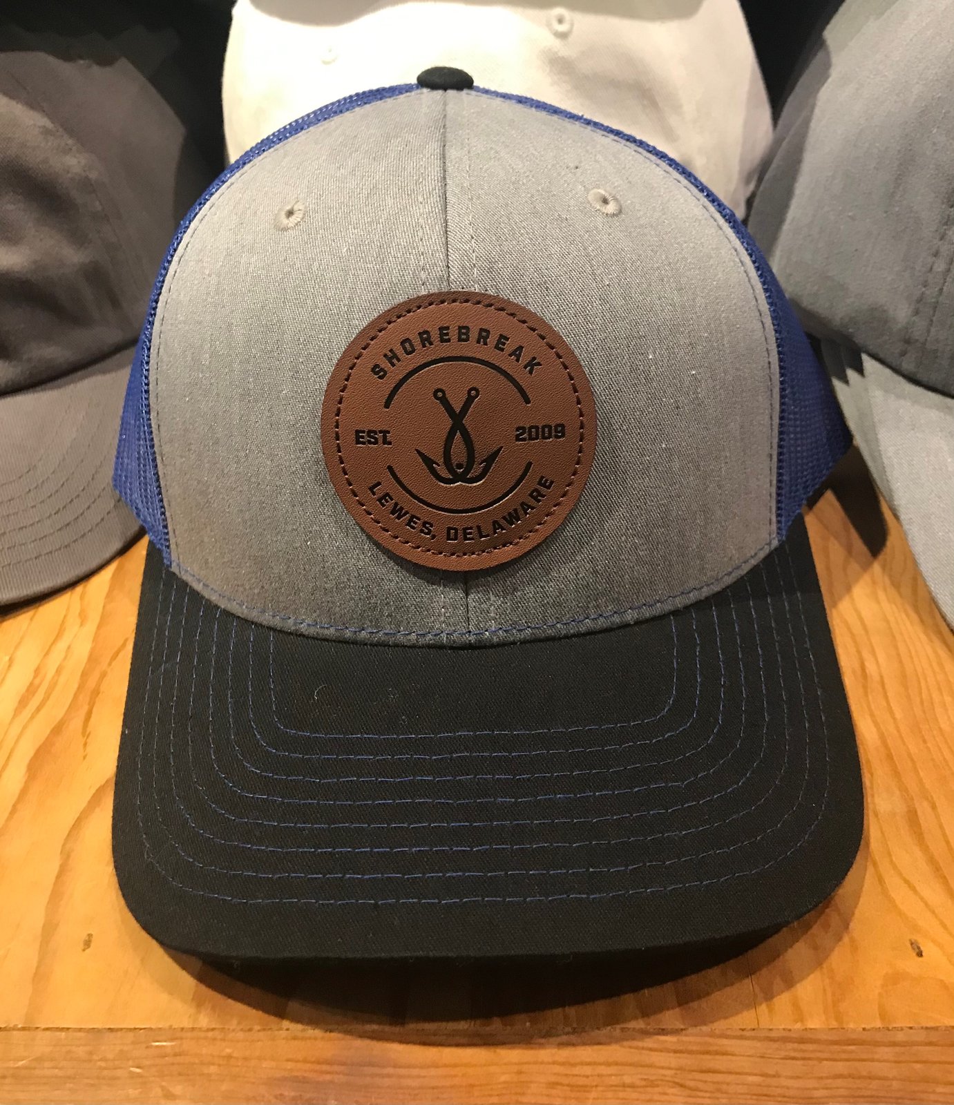 Leather store back hats