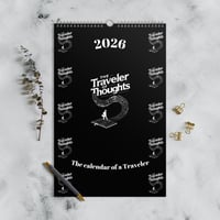 Image 1 of The Calendar of a Traveler 2026 - Black Edition