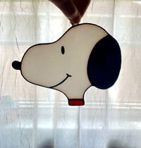 Image 1 of Stained Glass Snoopy