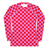 Pink Red Checker Women's Rashie