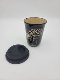 Image 4 of Black Mushroom Short Travel Mug 
