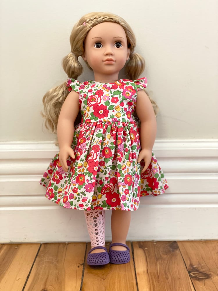 Image of 46cm Dolly Dress - Betsy Red