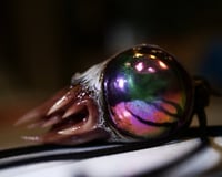 Image 3 of Chroma Fang Relic Pendant - 2" Handmade Color-Shift OOAK