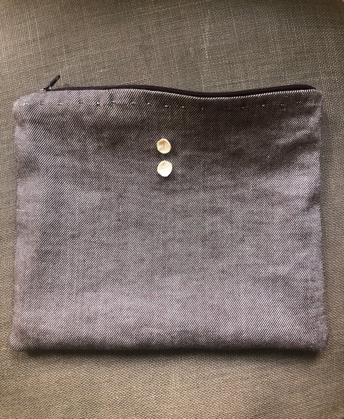 Image of beatrice chocolate  pouch with vintage detail