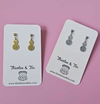 Image 1 of Filigree Snowman Mini Dangles