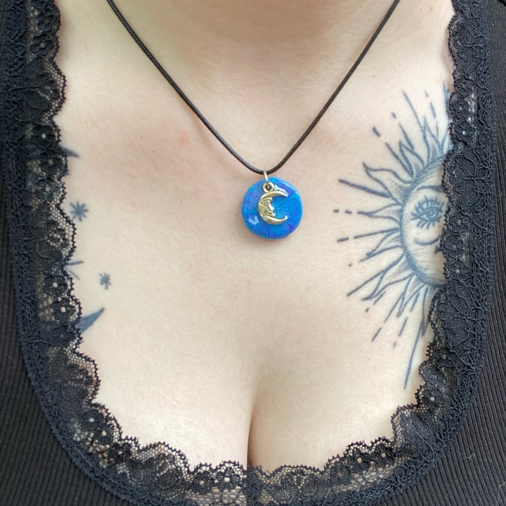 Image of little moon necklace 