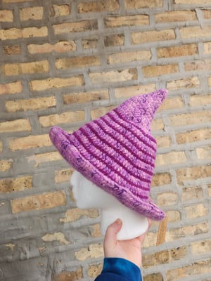 pink stripes witch hat