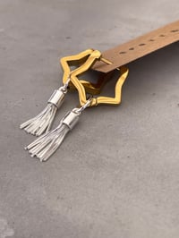 Image 4 of Golden Steel and Silver Swish Bracelet 