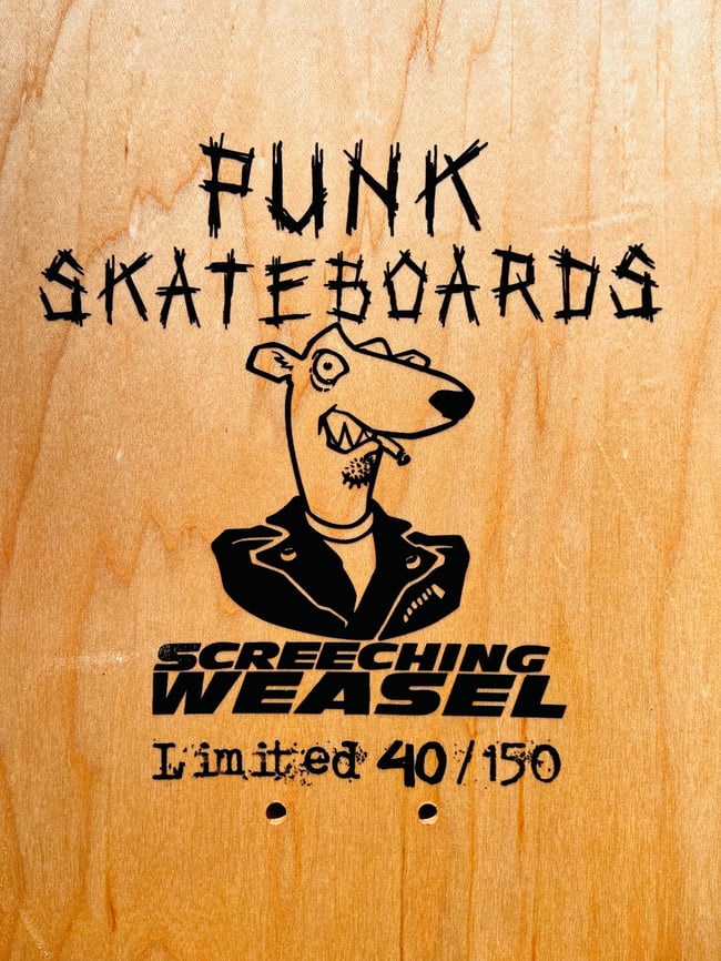 Screeching Weasel Skateboard- signed [SILVER] #’d/150 Anthem For A New Tomorrow