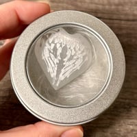 Image 1 of Selenite Heart with Angel Wings