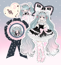 Lovely Melody Miku♫⋆｡♪ ₊˚♬ ﾟ. ~ sticker set 