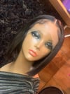 T-part closure bob wig