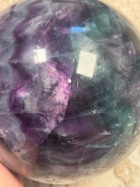 Image 9 of XXL 20LB RAINBOW FLUORITE SPHERE -CHINA- B