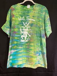 Image 1 of XL Hail Satan Tie Dye Shirt 4