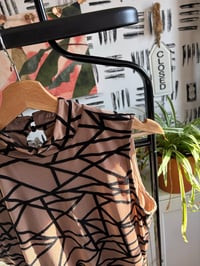 Image 3 of Black and tan dress