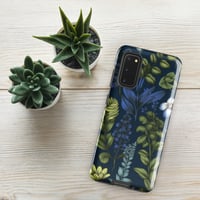 Image 8 of Art Nouveau Inspired Blue Boho Floral Tough case for Samsung®