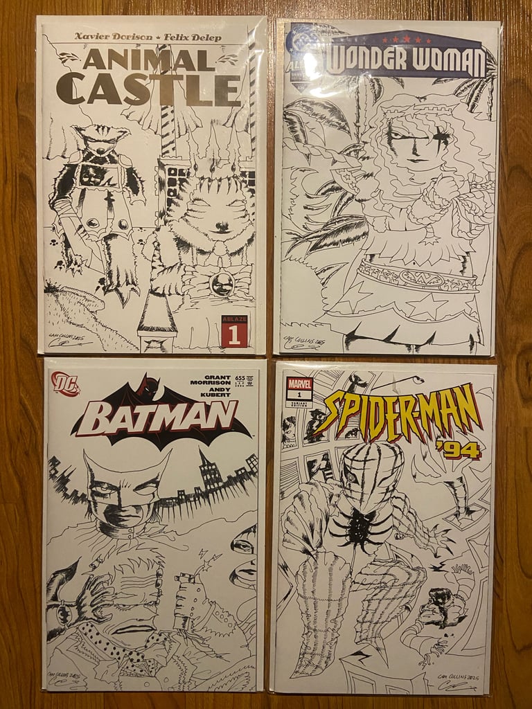 CAM COLLINS Variant Cover | SPIDER-MAN '94 #1 BLANK COVER VARIANT Image 4