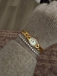 Image 5 of Vintage Citizen 18k Gold Ladies Watch Diamonds on Bezel