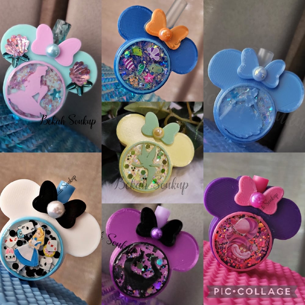Image of Inspired Disney movie strawtopper 