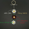 Crystal Flower Keychain 
