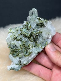 Image 13 of Epidote On Quartz Crystal Specimen #2102