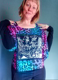 Image 1 of "SKELETON DANCE" batwing top