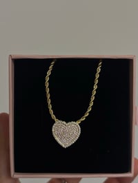 Mini heart rolex necklace 