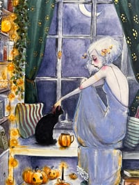 Image 2 of Fómhar-the cosy witch- inktober 29