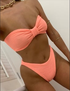 Image of Sweetie Bikini In Peach Crinkle 