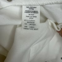 Image 9 of Vintage Ralph Lauren White Denim Cut- Off Shorts - Size 12  