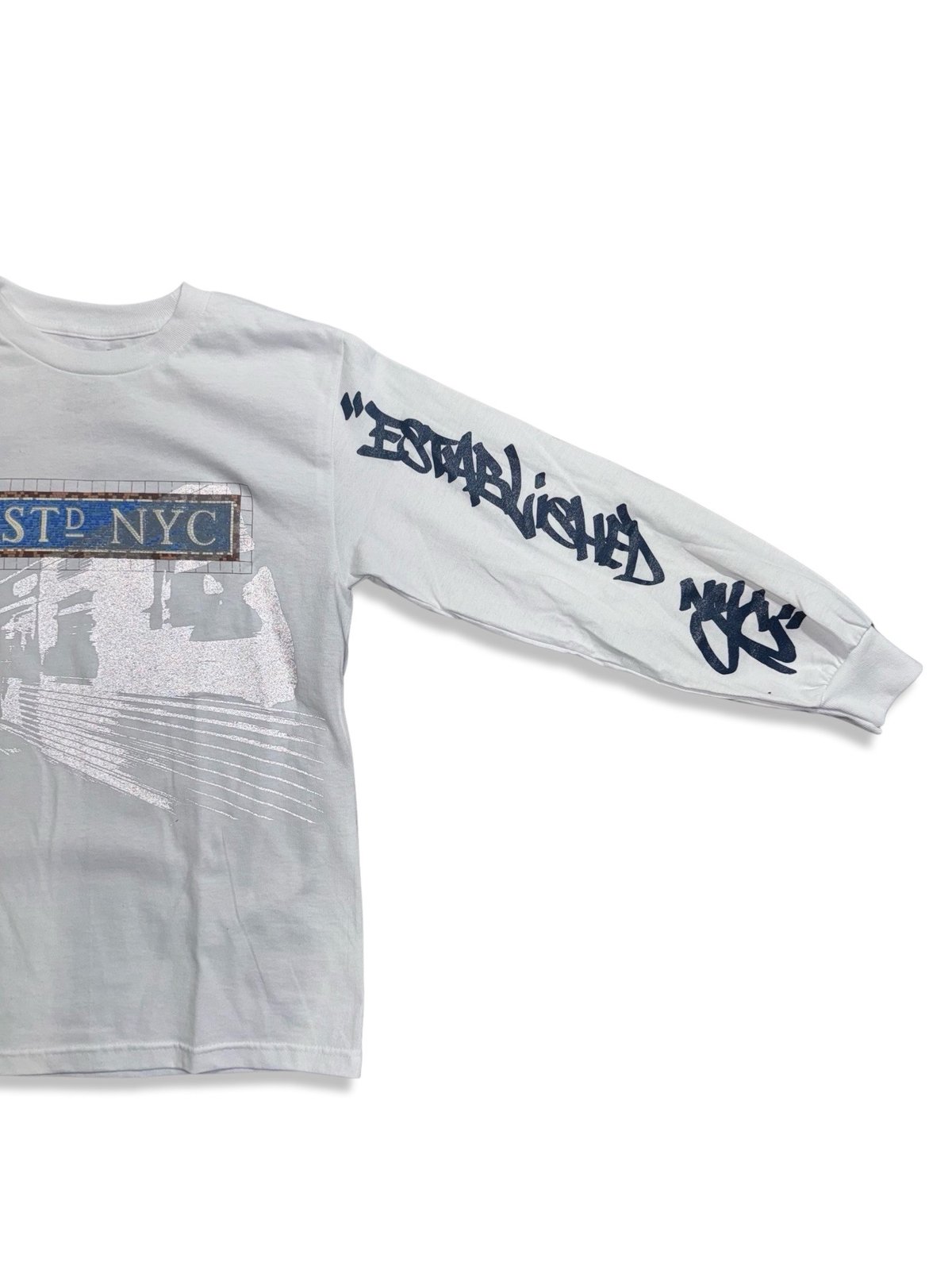 Mosaic Longsleeve (White) | Estd.NYC
