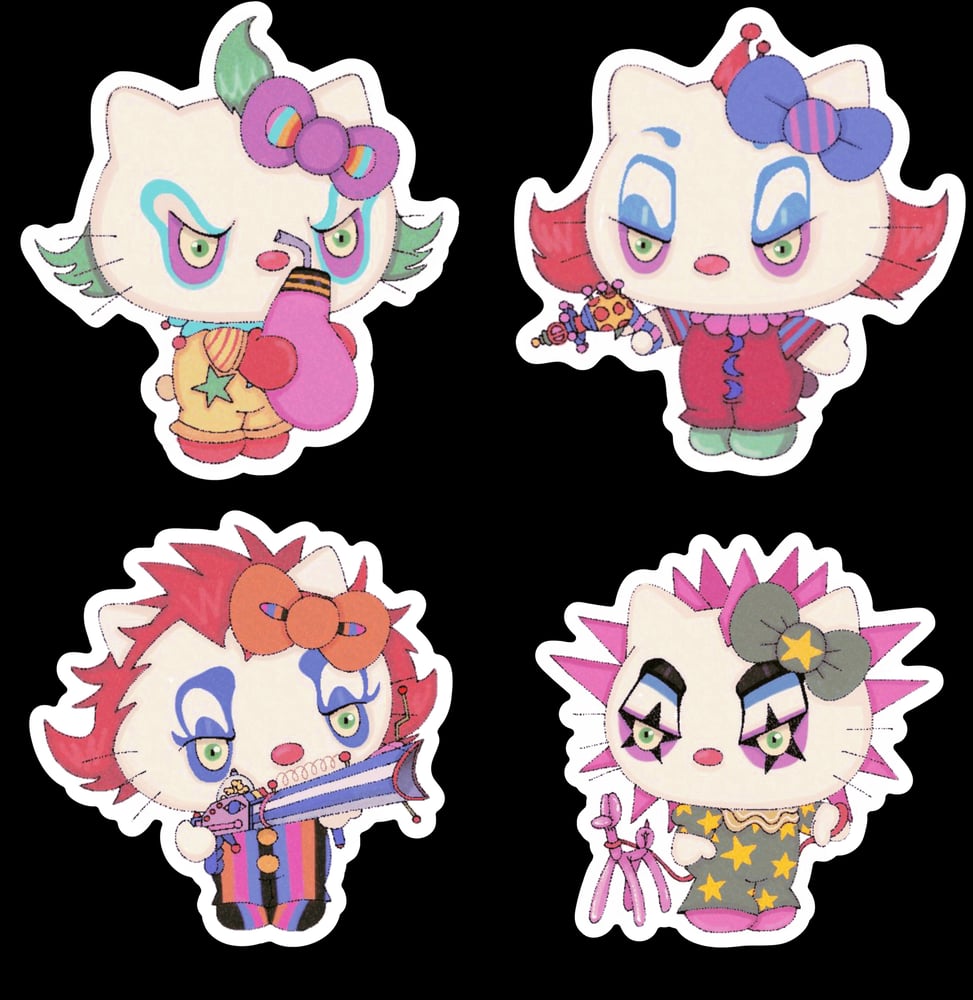 Image of killer kitties sticker pack