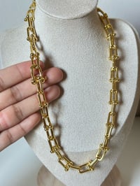 Image 4 of U chain necklace, Large U link chain necklace